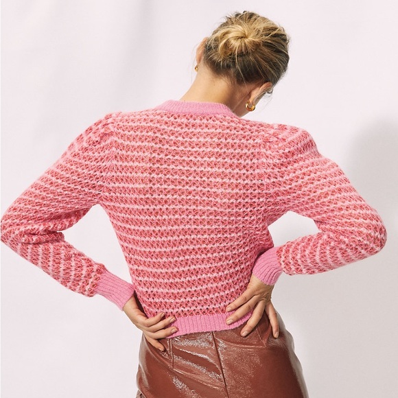 Aritzia Wilfred Nessa Alpaca Wool Pink Sweater, size medium - Picture 2 of 7